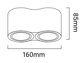dimensions support saillie double orientable